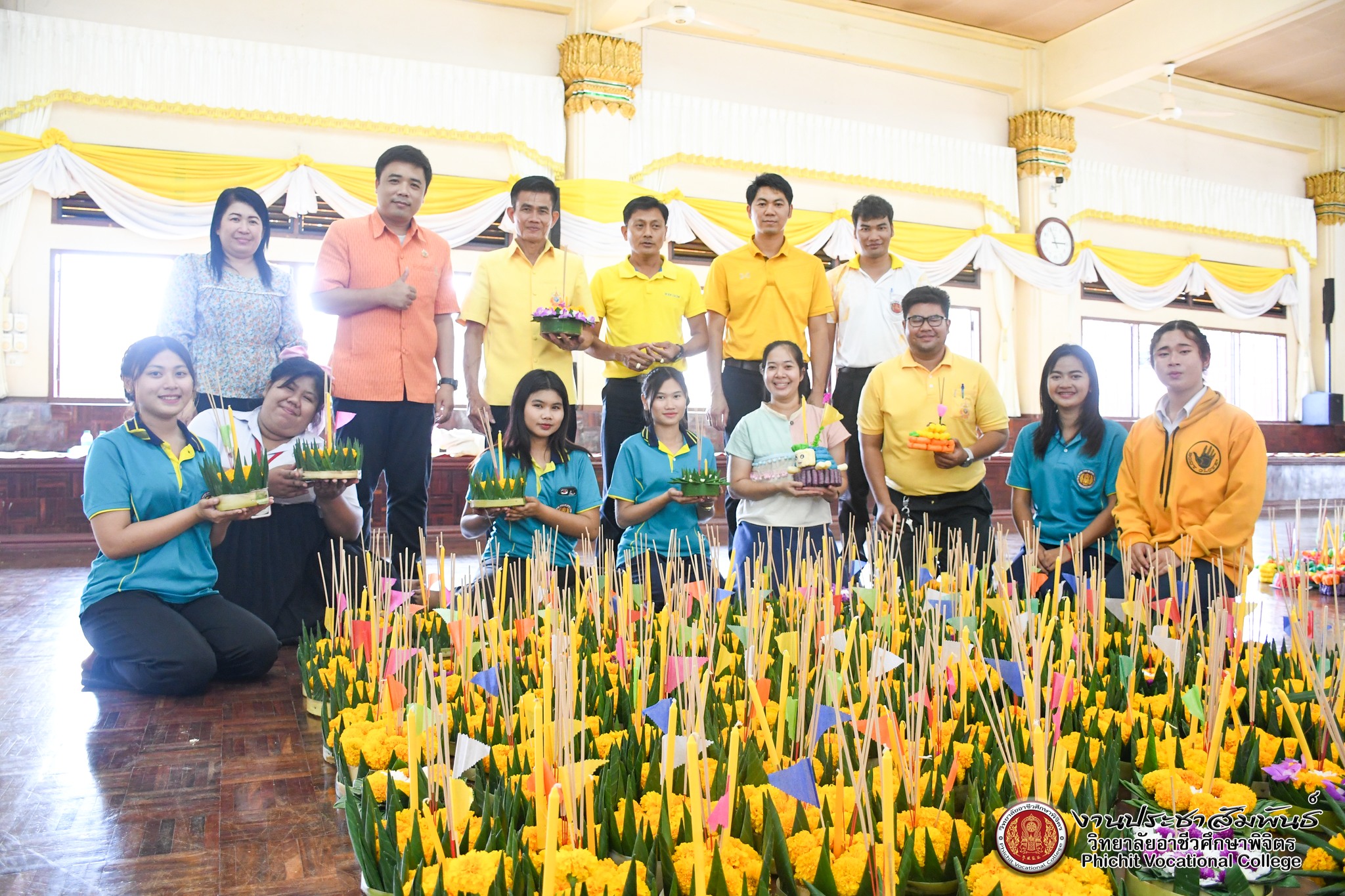 กิจกรรมจัดทำกระทงถวายวัดท่าหลวง พระอารามหลวง เนื่องในกิจกรรมประเพณีลอยกระทง ประจำปี 2567